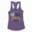 No Soodu No Soranai Only Blissssssss Women's Racerback Tank in Solid Purple Rush Color